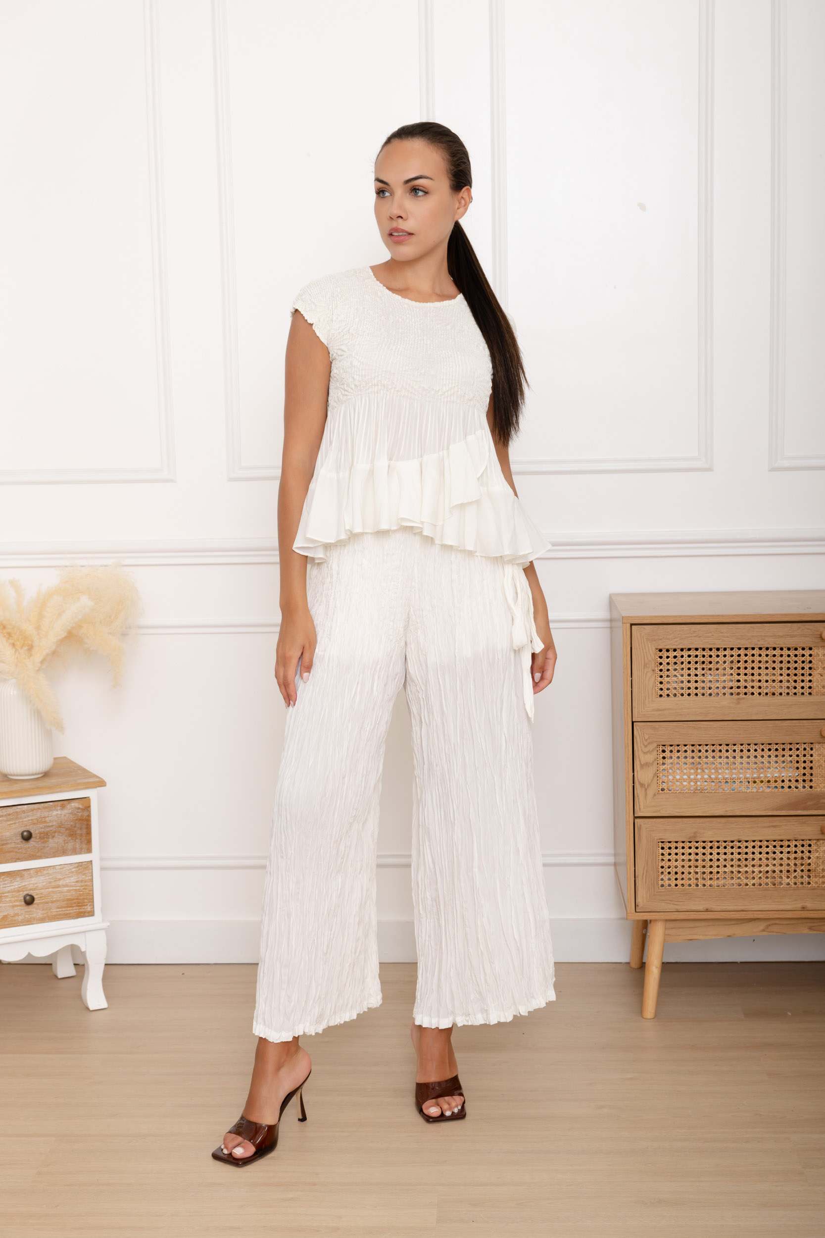 Éléonore, le top peplum à double volant – Image 4