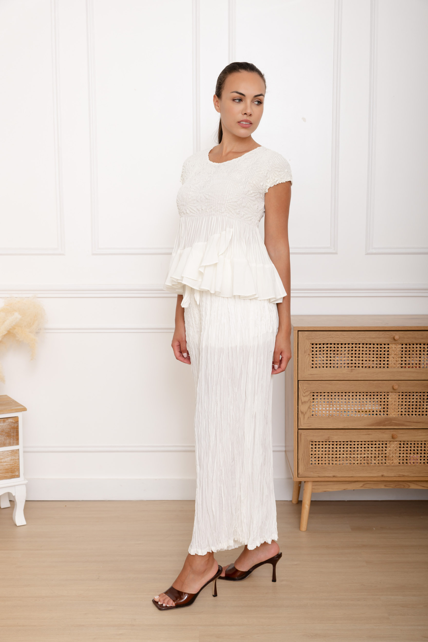 Éléonore, le top peplum à double volant – Image 5