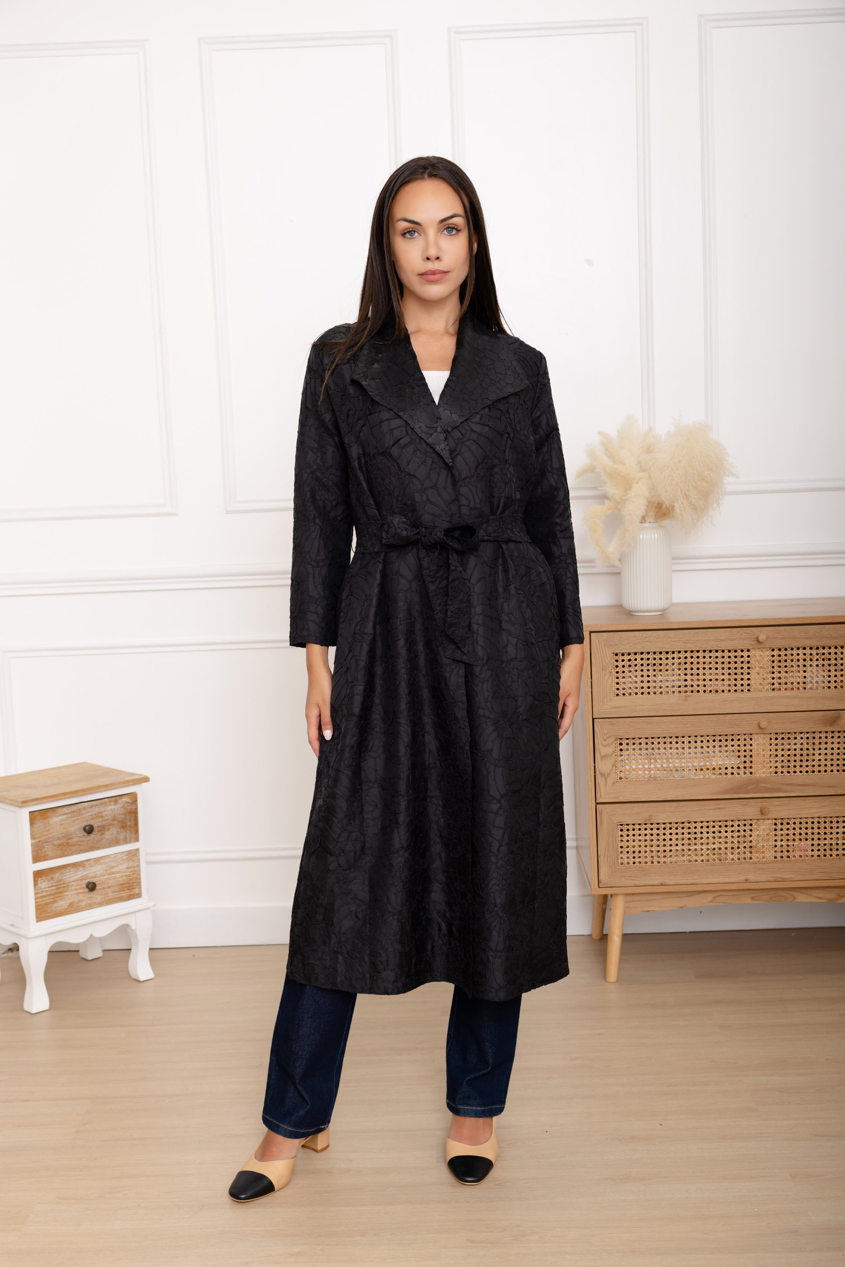 Vera, le trench texturé ceinturé – Image 13