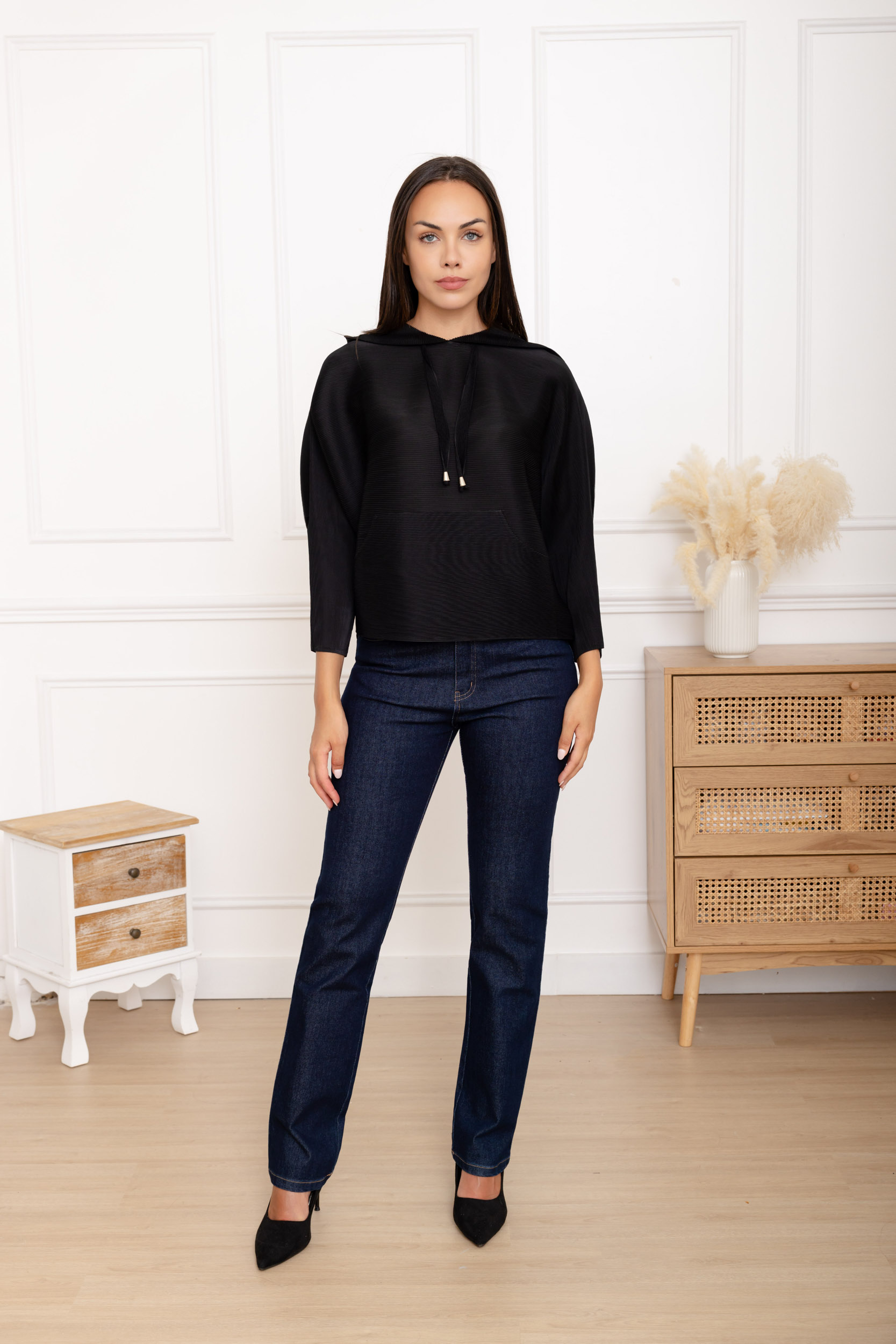 Léna, le sweat à capuche plissé oversize – Image 10