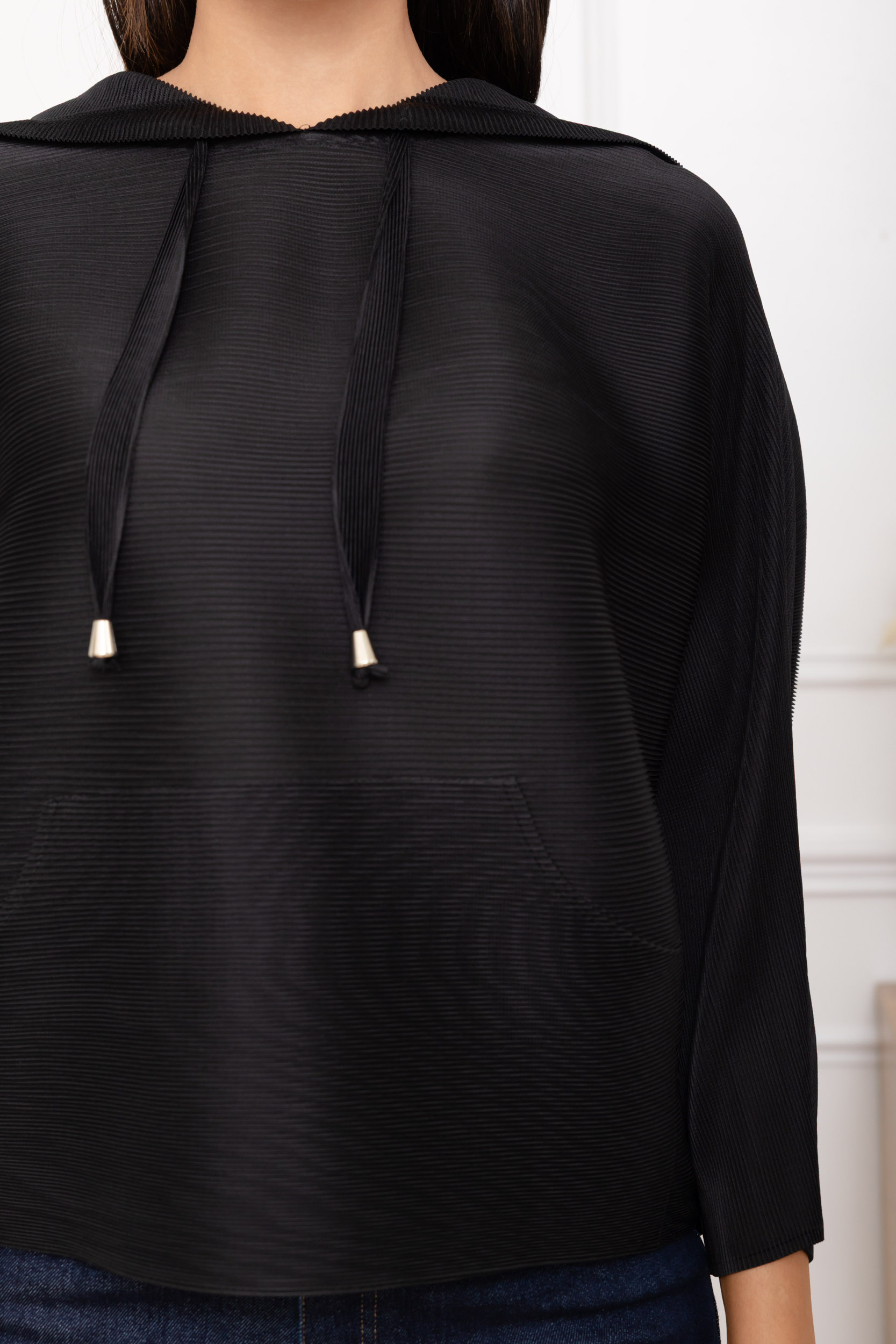 Léna, le sweat à capuche plissé oversize – Image 6