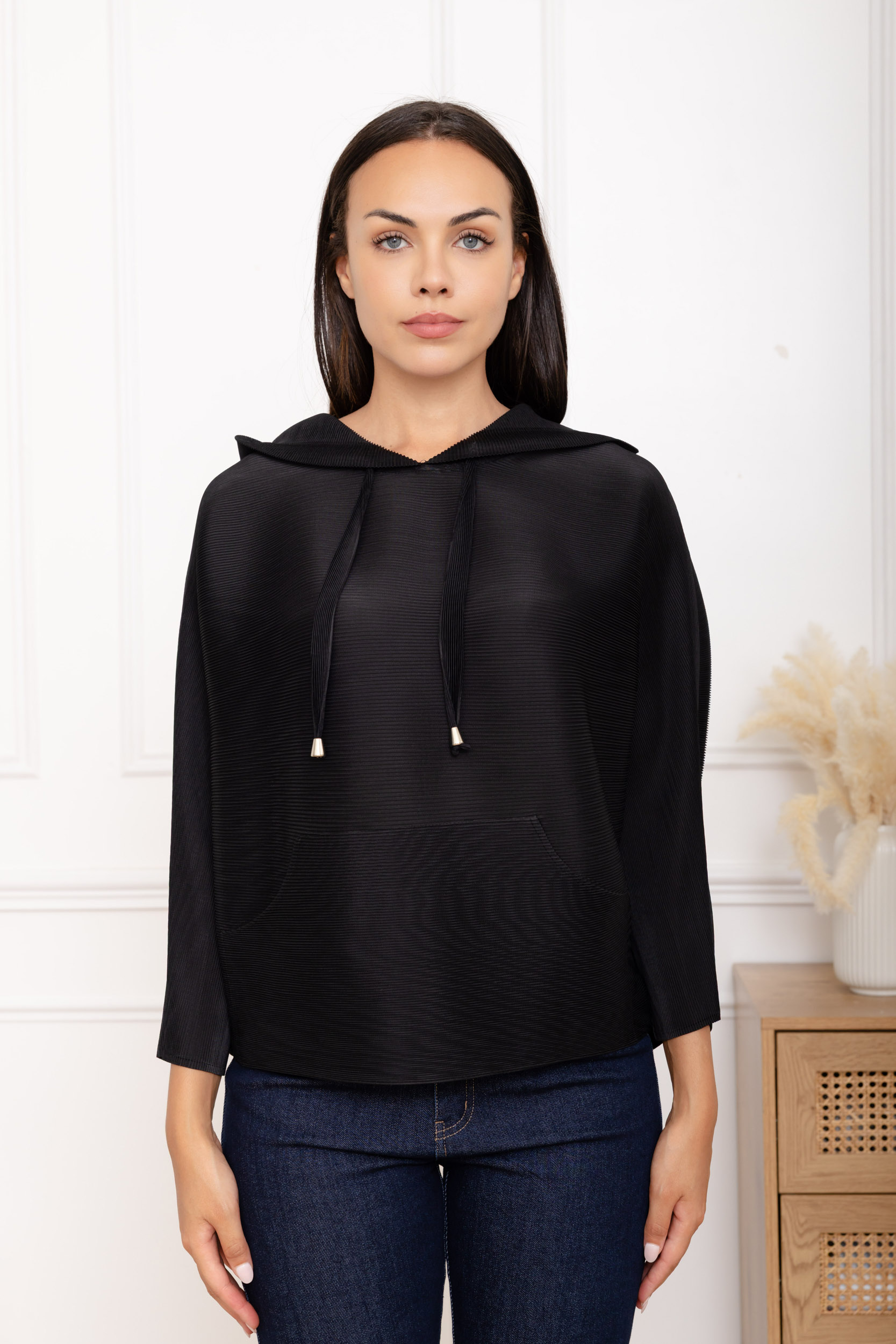 Léna, le sweat à capuche plissé oversize – Image 12