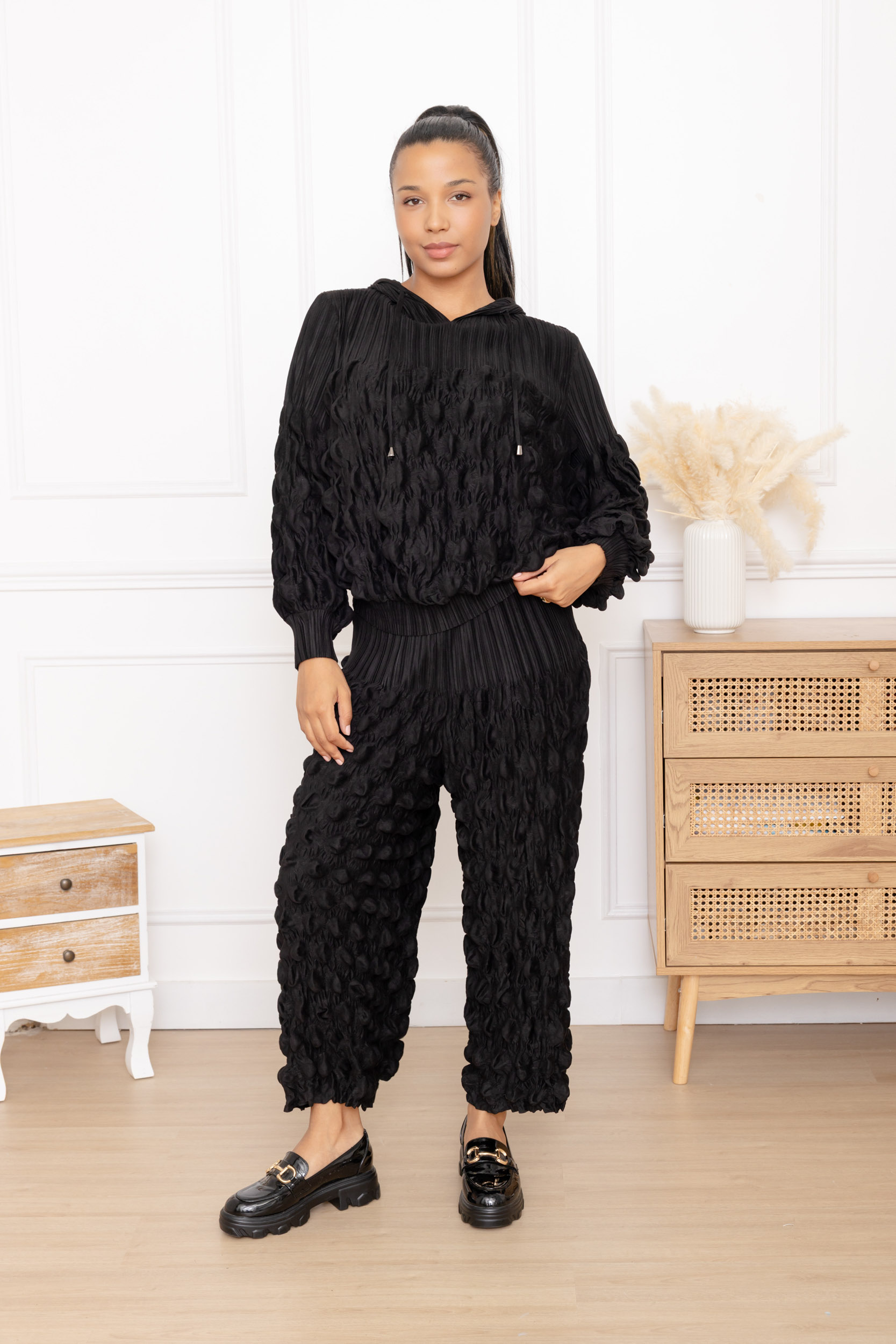 Luna, le pantalon large à tissu bullé – Image 10