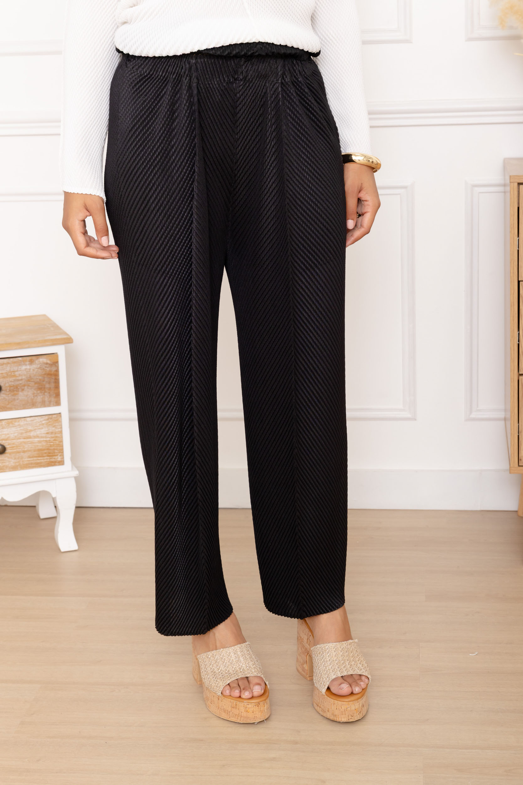 Léa, le pantalon droit à côtes diagonales – Image 5