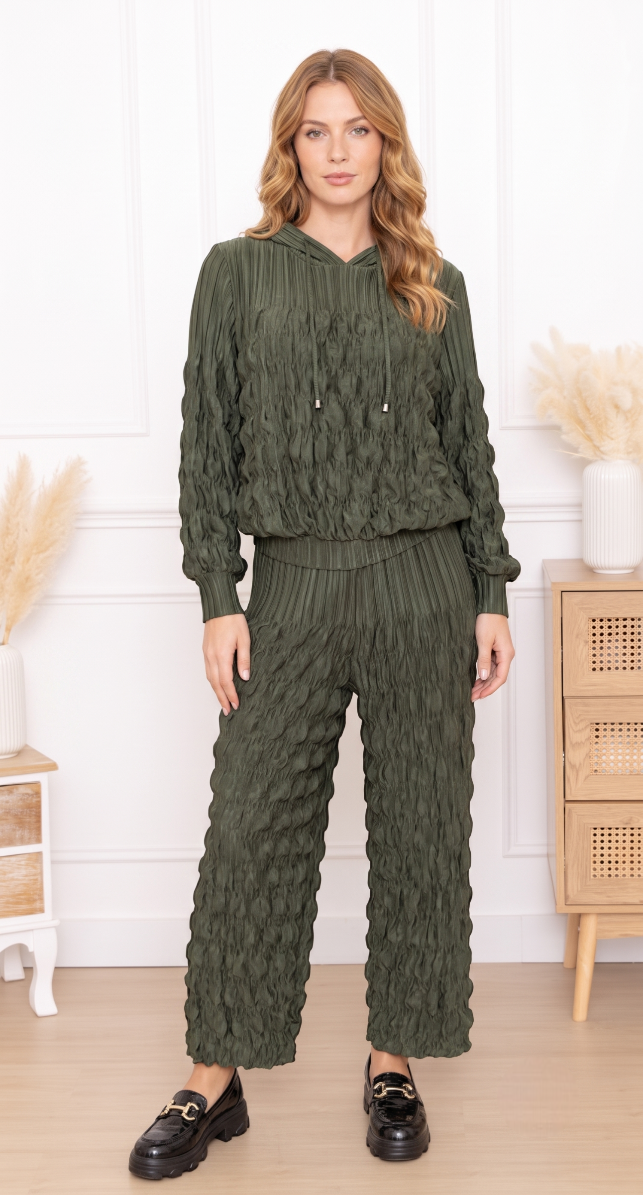 Luna, le pantalon large à tissu bullé – Image 7