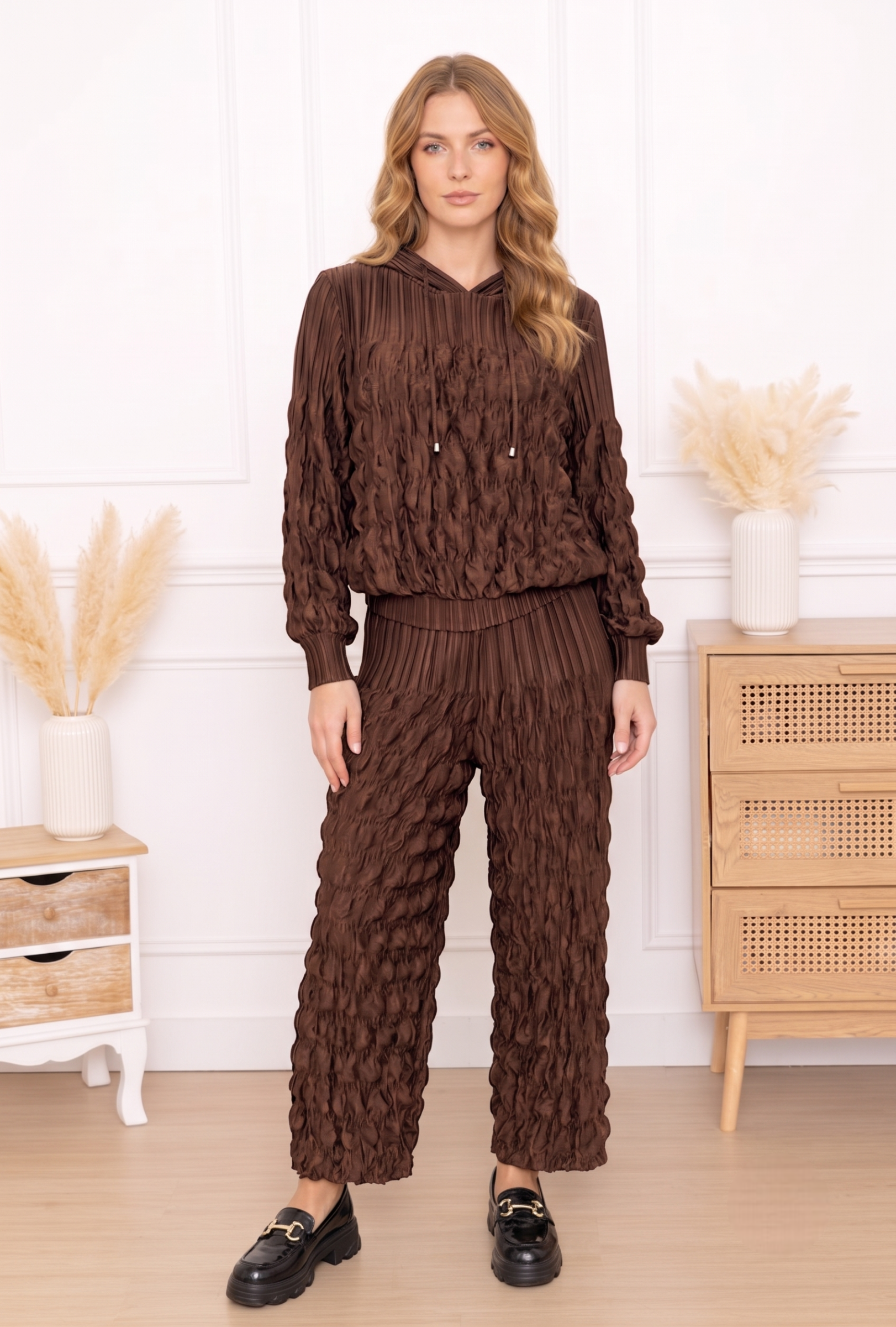 Luna, le pantalon large à tissu bullé – Image 8