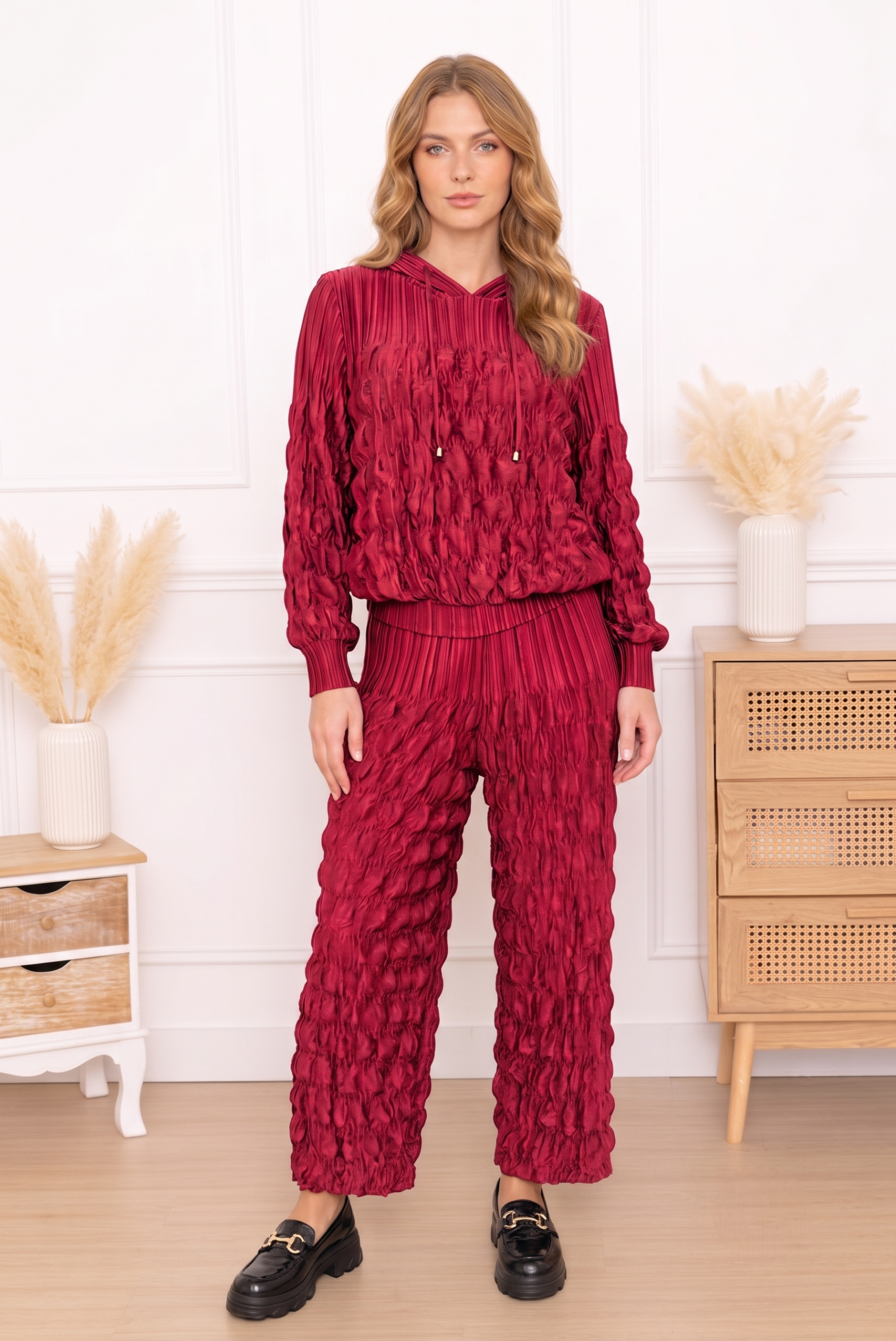Luna, le pantalon large à tissu bullé – Image 9