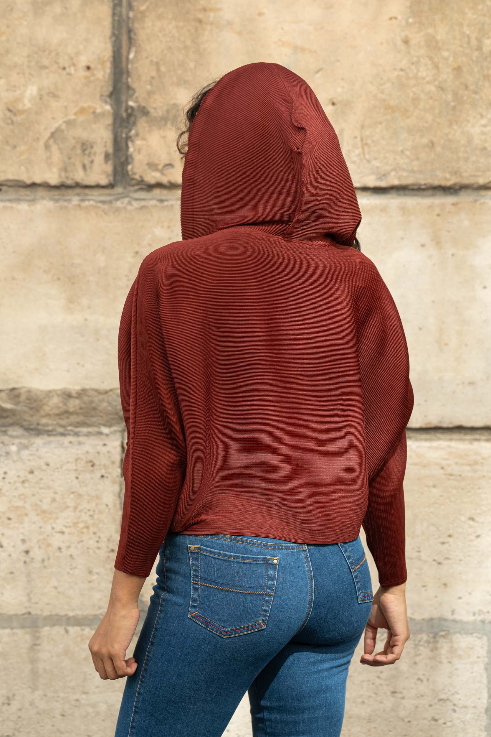 Léna, le sweat à capuche plissé oversize – Image 16