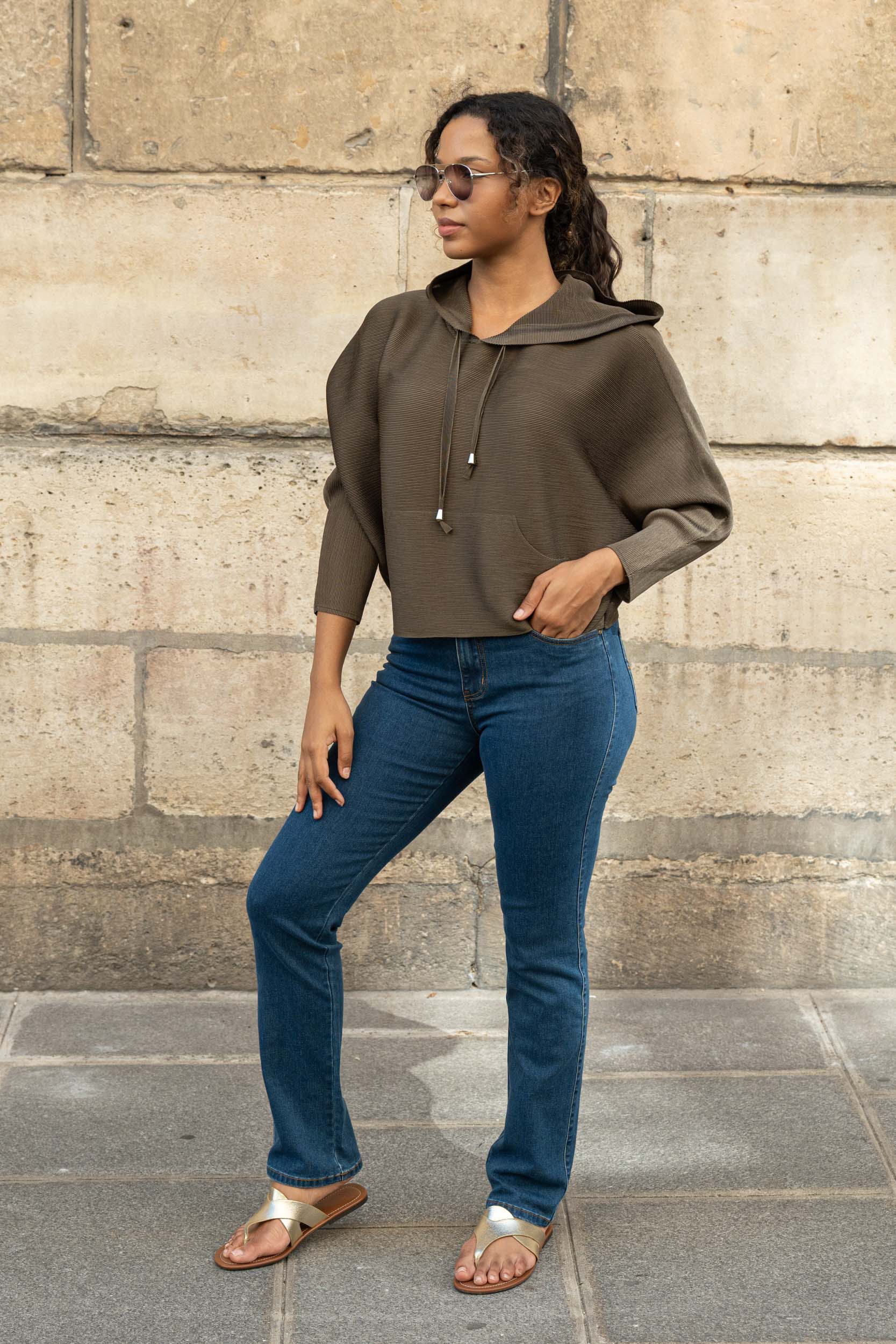 Léna, le sweat à capuche plissé oversize – Image 19