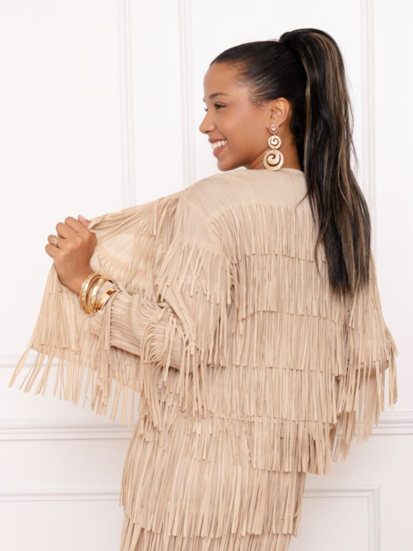 Wanda, la veste à franges étagées